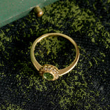 Peridot Rosette Ring