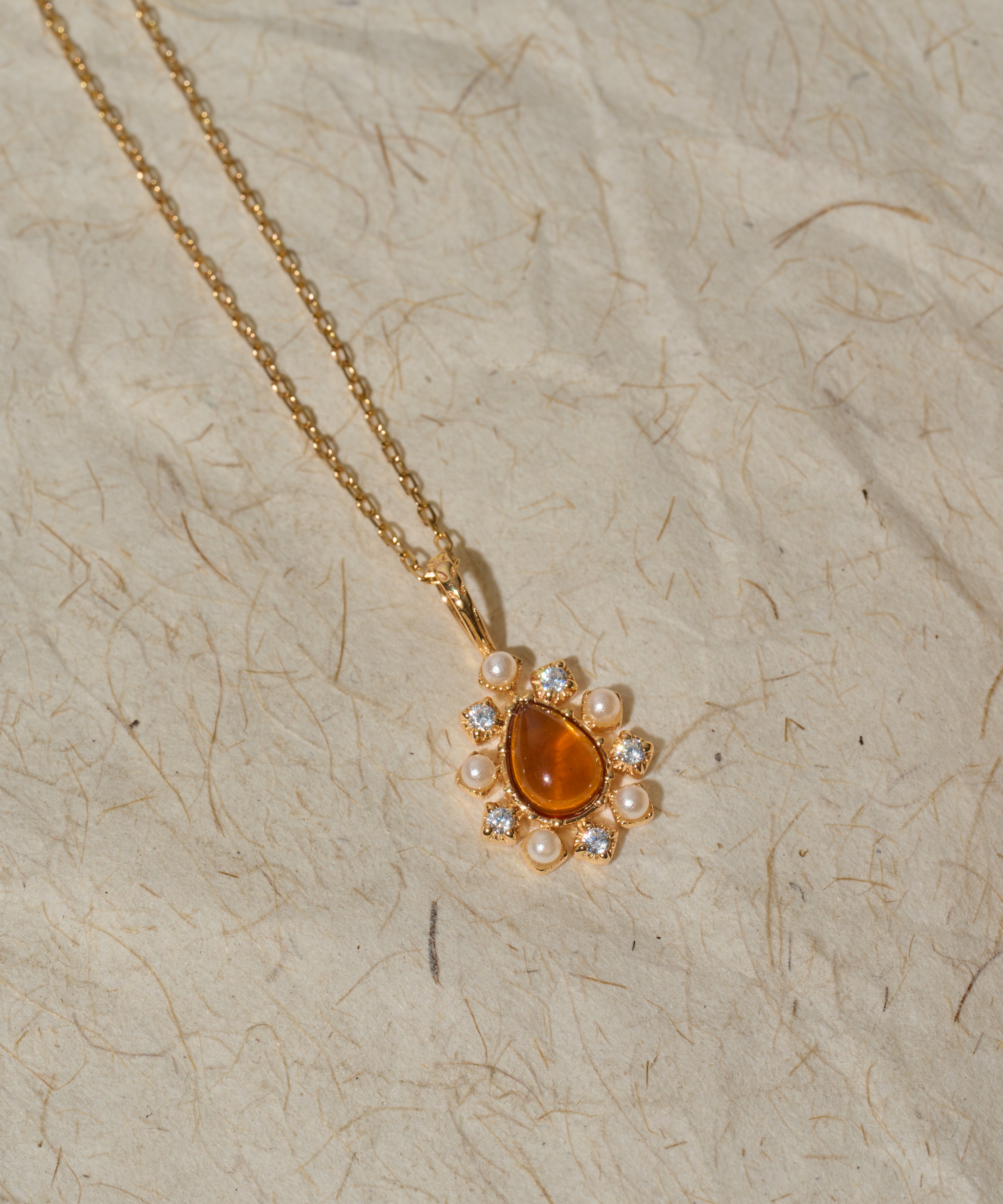 Amber Blossom Necklace