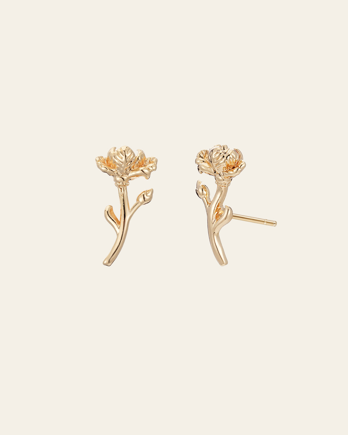 Hebe Iris Leaf Earrings