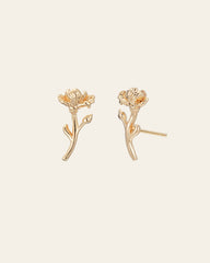 Hebe Iris Leaf Earrings