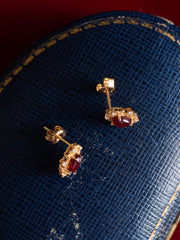Vivien Garnet Earrings - CAMELLIA