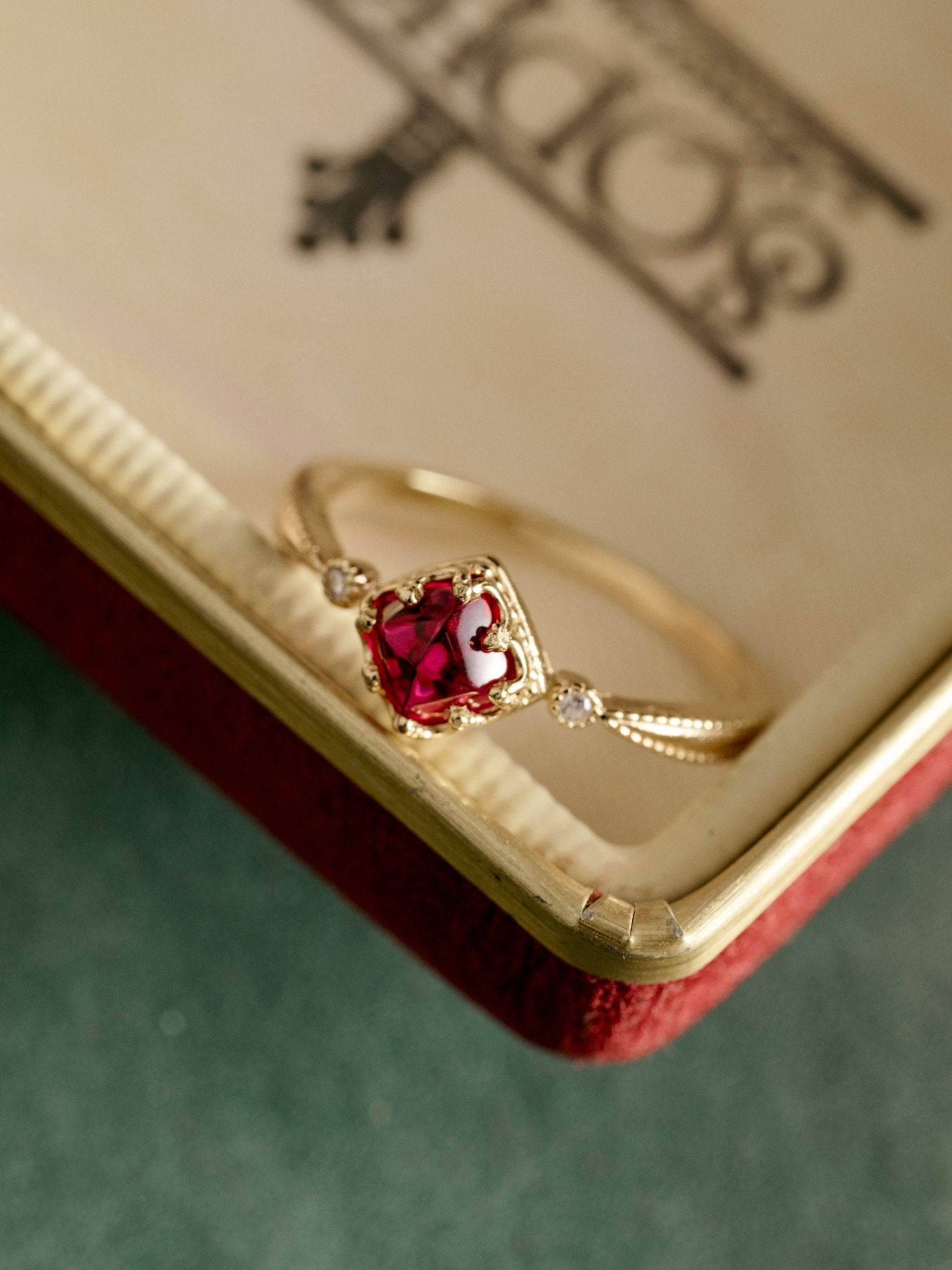 Carena Ruby Ring - CAMELLIA 5 US