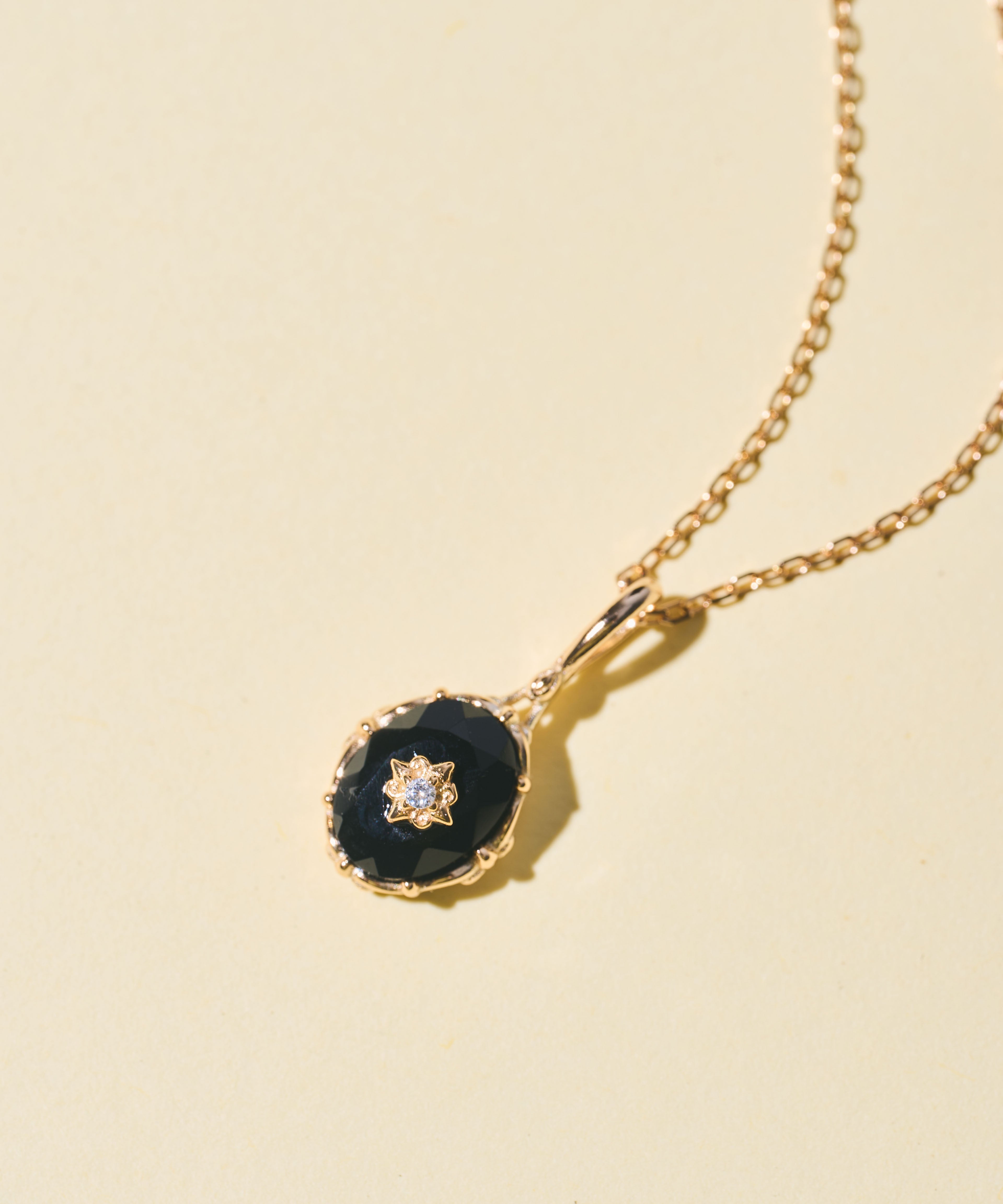 Noir Stella Onyx Necklace