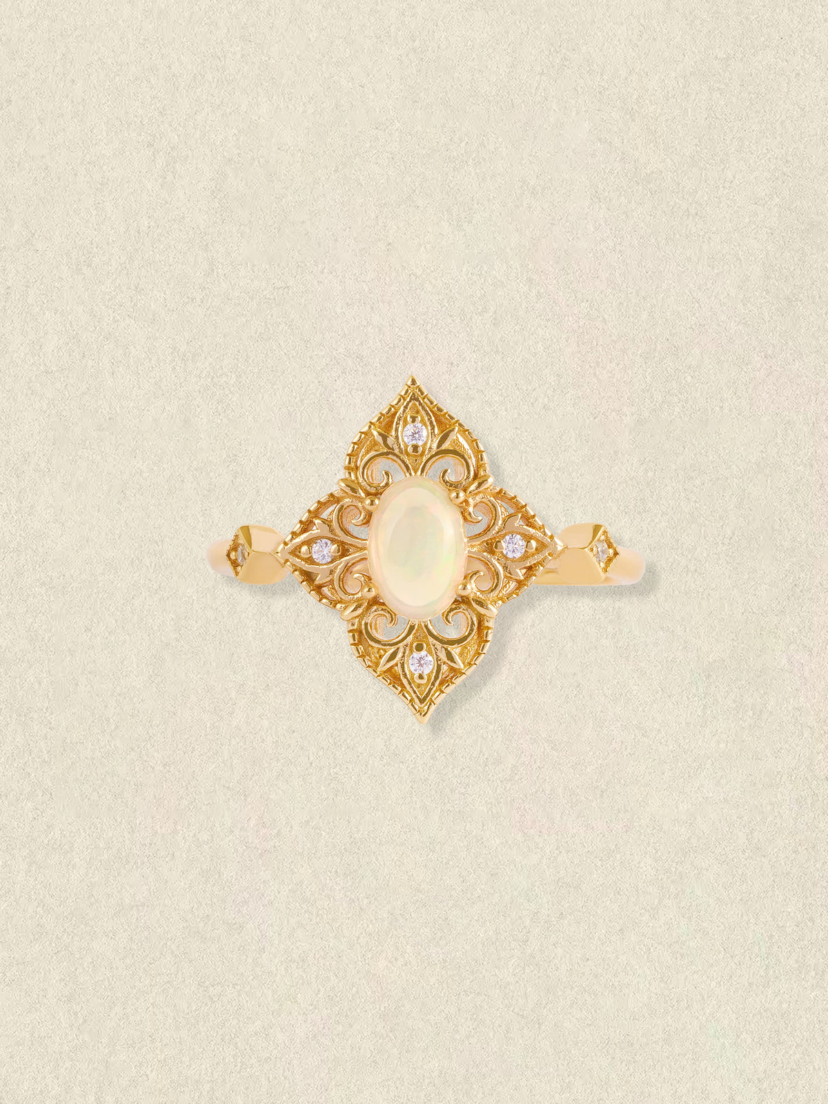 Aurielle Opal Adjustable Ring