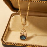 Stellaris Labradorite Necklace - CAMELLIA Simple Chain
