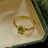 Verdure Peridot Ring - CAMELLIA 6