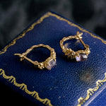 Celeste Lapis Leaf Earrings - CAMELLIA