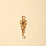 Nocturne Opal Pearl Necklace - CAMELLIA Simple Chain