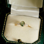 Green Rutilated Quartz Ring - CAMELLIA 5
