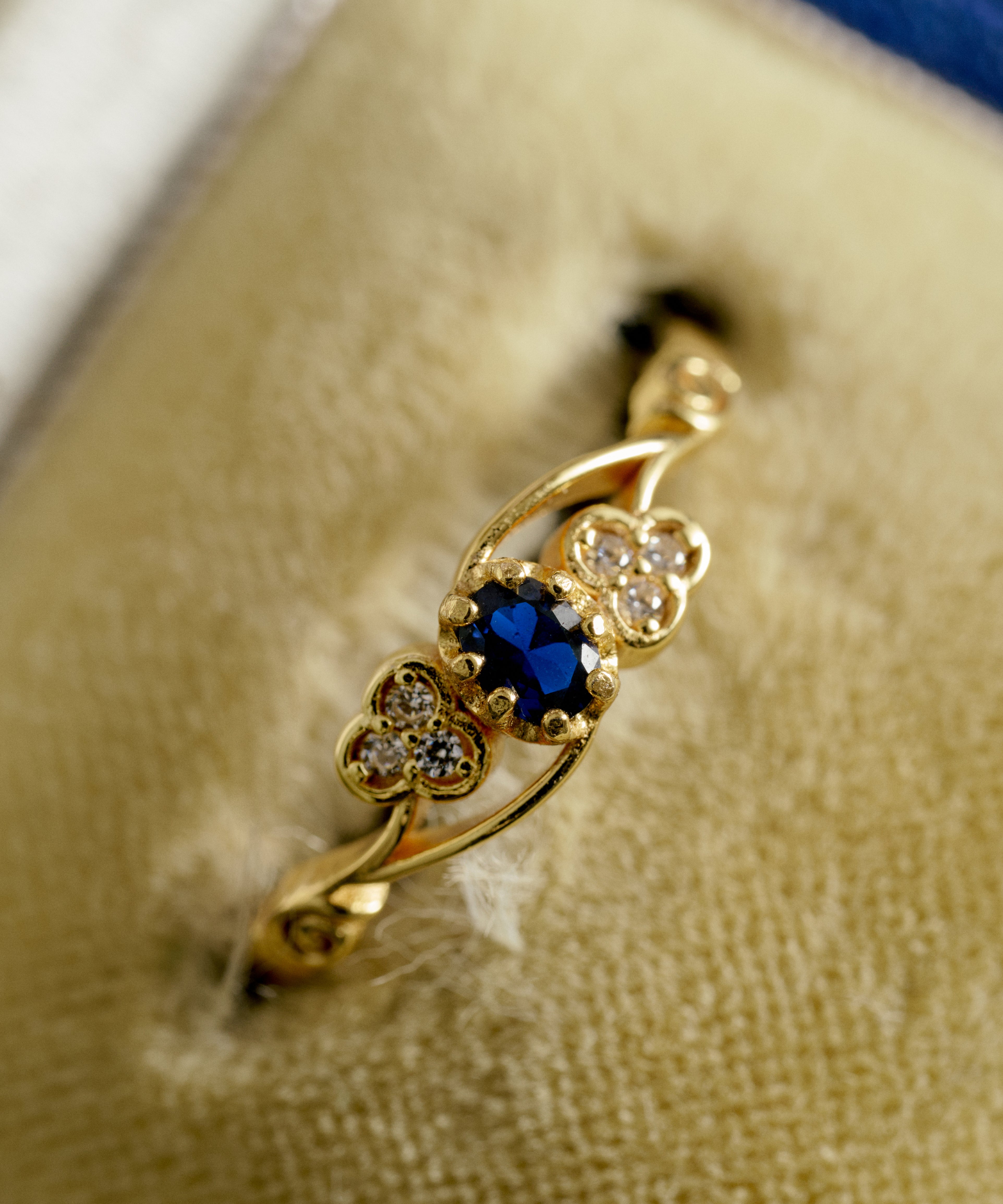 Celeste Bloom Sapphire Ring