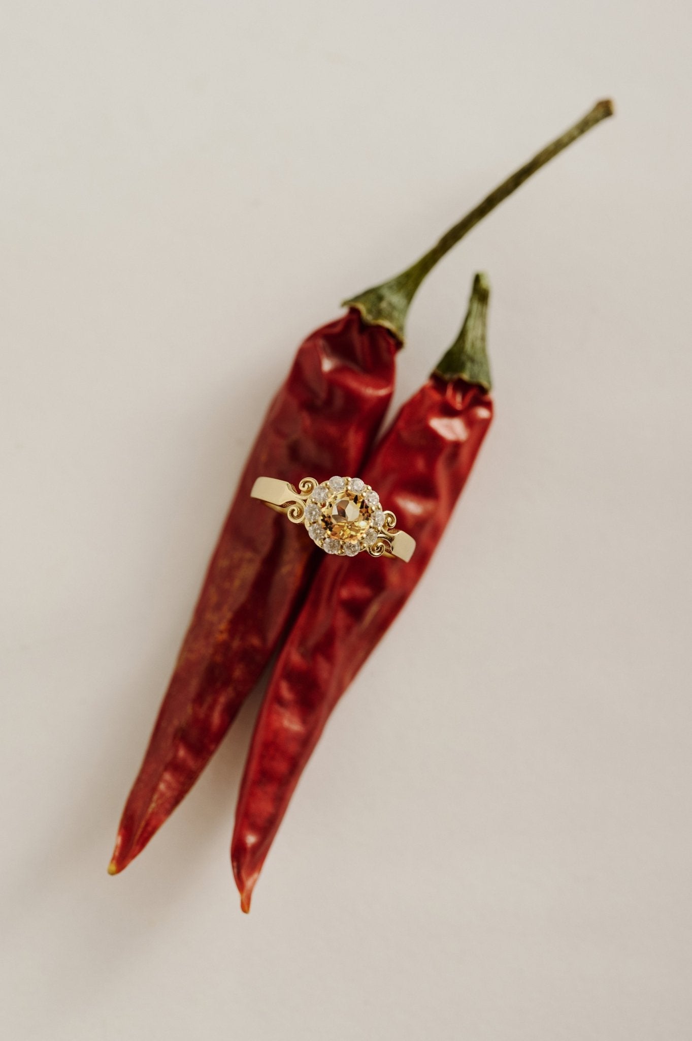 Elara Citrine Ring - CAMELLIA 5