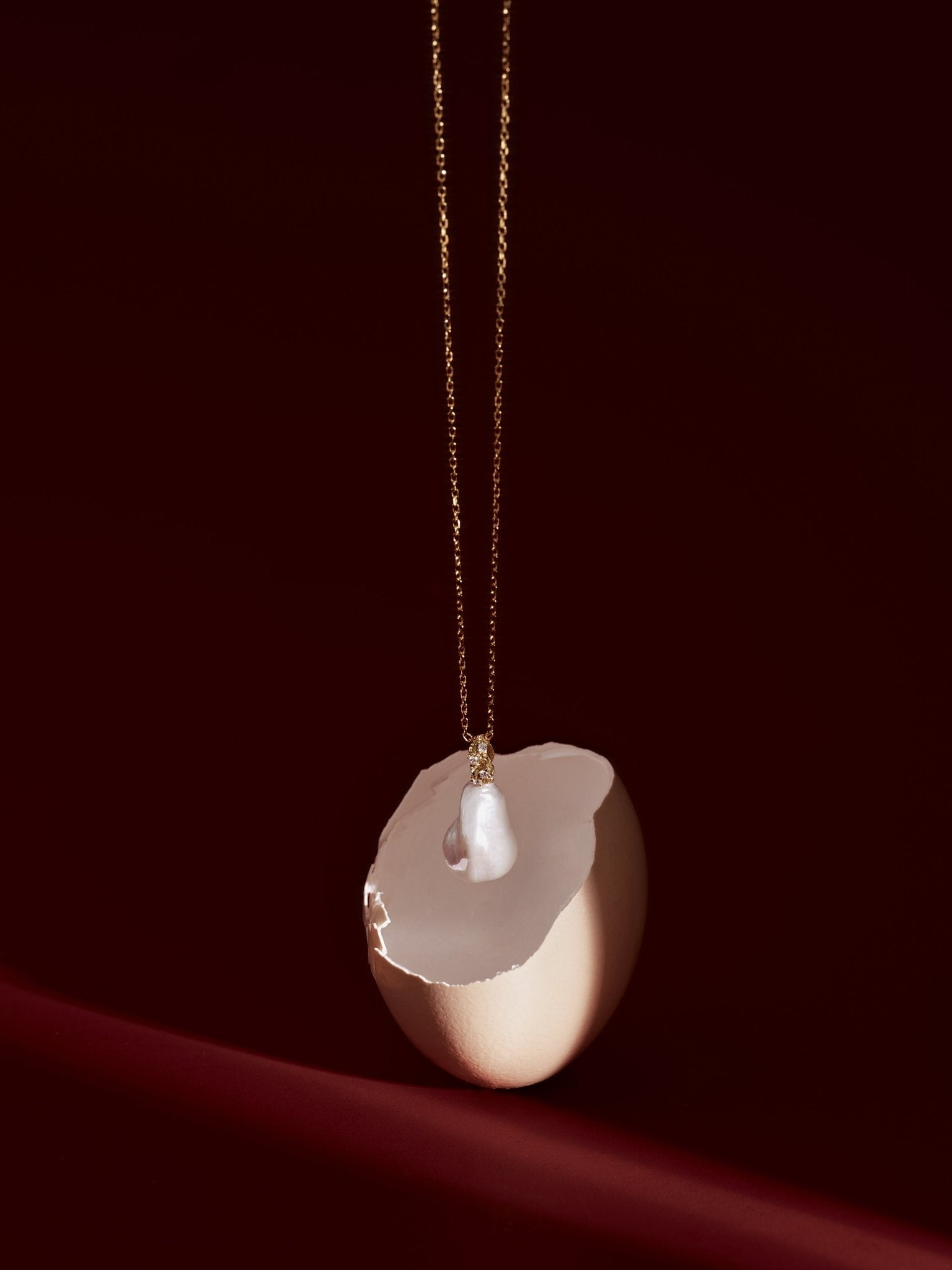 Alyssa Barquoe Pearl Necklace - CAMELLIA