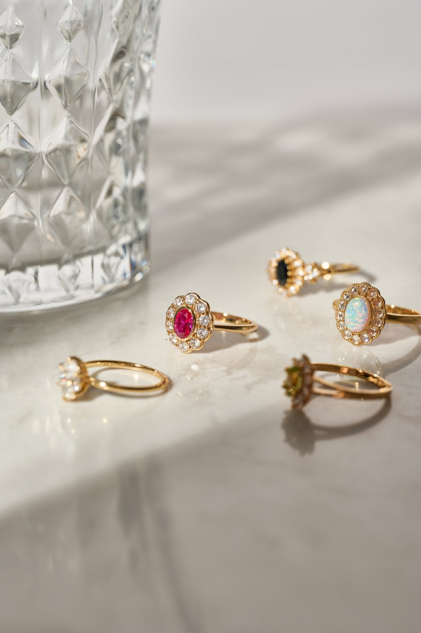 TiAmo Oval Ruby Ring - CAMELLIA 5 US