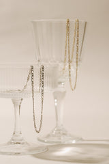 Figaro Chain Necklace - CAMELLIA Gold
