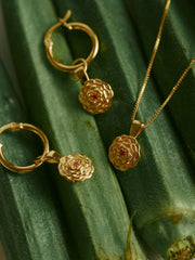Elsa Birth Month Earrings - CAMELLIA June