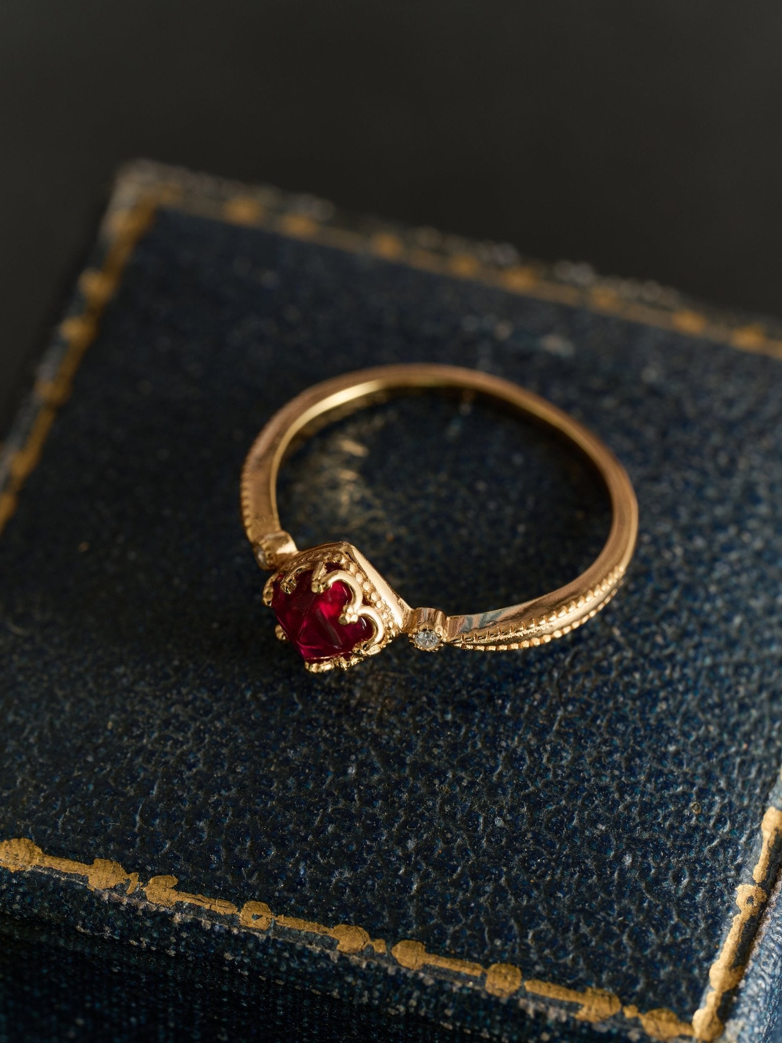 Carena Ruby Ring - CAMELLIA 5 US
