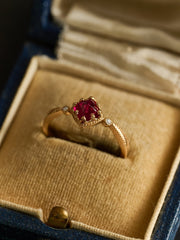 Carena Ruby Ring - CAMELLIA 5 US