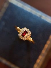 Adeline Garnet Ring - CAMELLIA 5