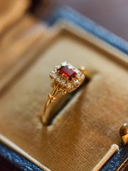 Adeline Garnet Ring - CAMELLIA 5