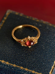 Vivien Garnet Ring - CAMELLIA Adjustable