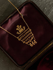 444 Angel Number Choker with Tourmaline - CAMELLIA