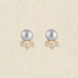 Mist Labradorite Pearl Earrings