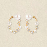 Pearl Halo Earrings