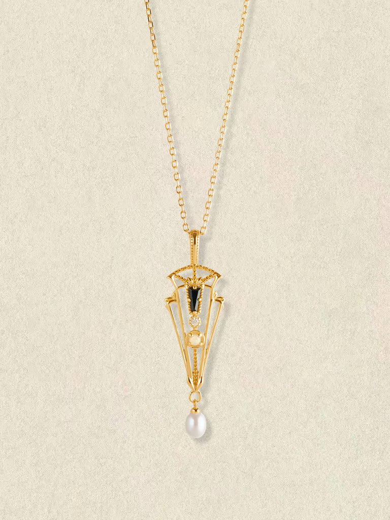 Nocturne Opal Pearl Necklace – CAMELLIA