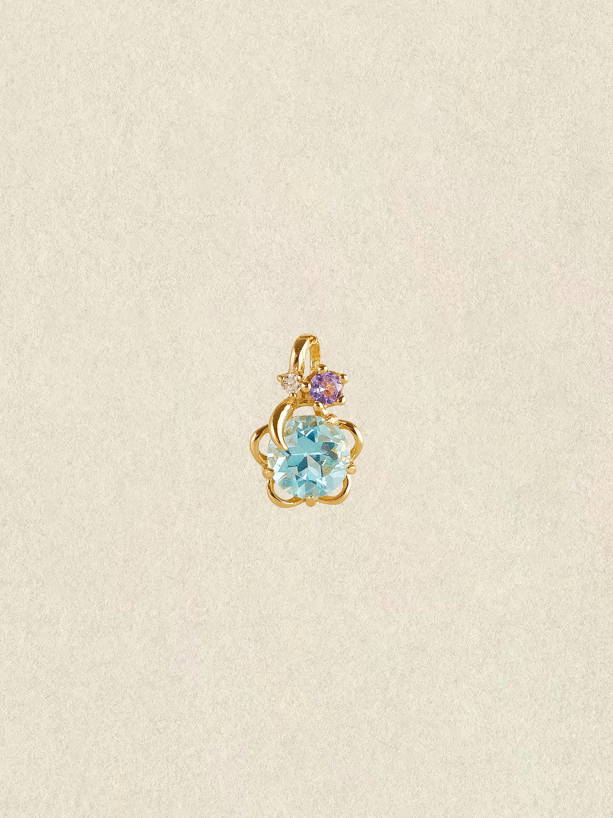 Floral apatite Pendant