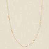 Simple Pearl Chain Necklace