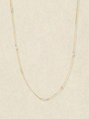 Simple Pearl Chain Necklace