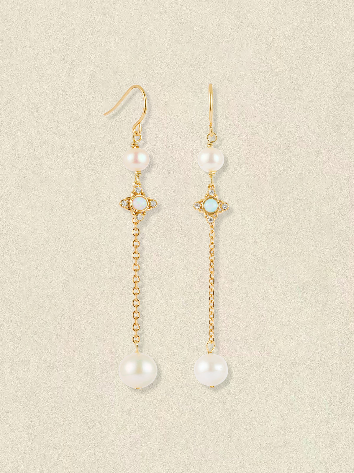 Audrey Opal Pearl Earrings