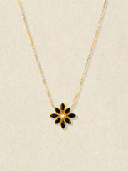 Cámellia Black Onyx Pearl Necklace