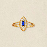 Midnight Marquis Sapphire Ring
