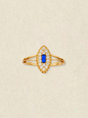 Midnight Marquis Sapphire Ring
