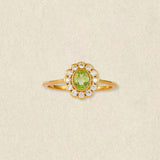 Peridot Rosette Ring