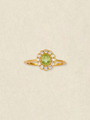Peridot Rosette Ring