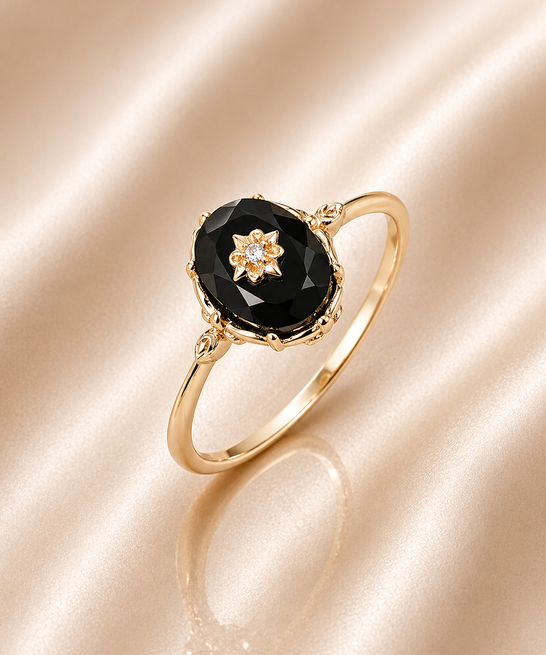 Noir Stella Onyx Ring