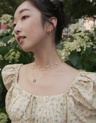 Quillie Cz Hoops - CAMELLIA Silver