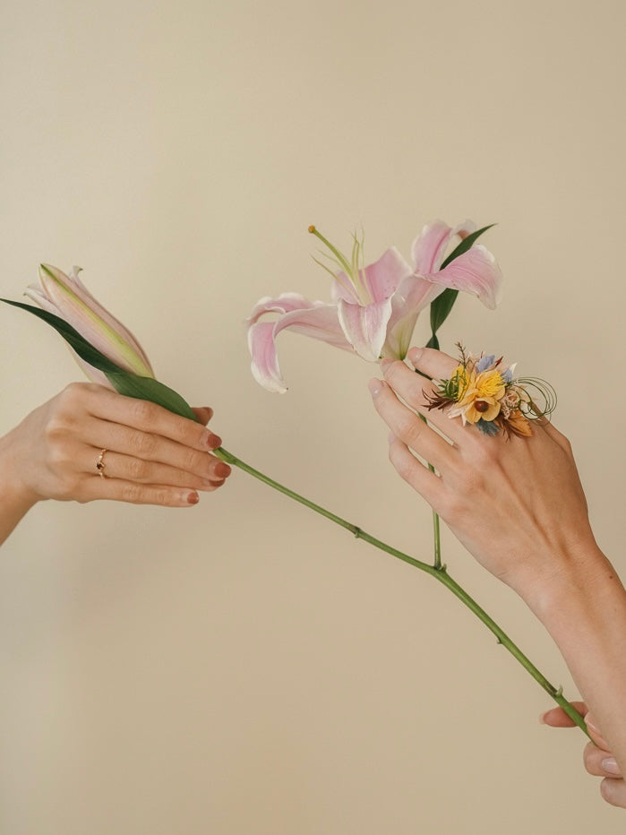 A Sea of Color Flower Ring