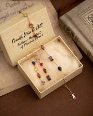 Rainbow Multi Gemstones Dangle Earrings