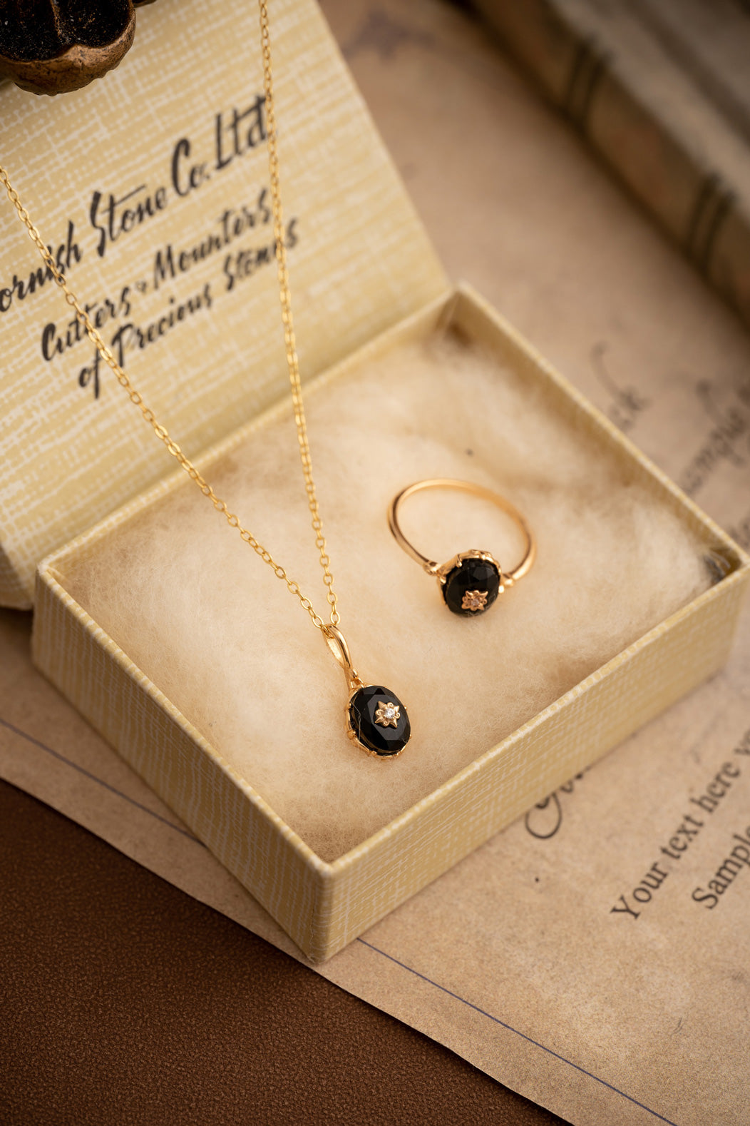 Victoria Noir Onyx Jewelry Set