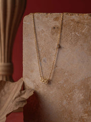 666 Angel Number Choker with Rose Quartz - CAMELLIA