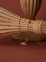 888 Angel Number Choker with Onyx - CAMELLIA