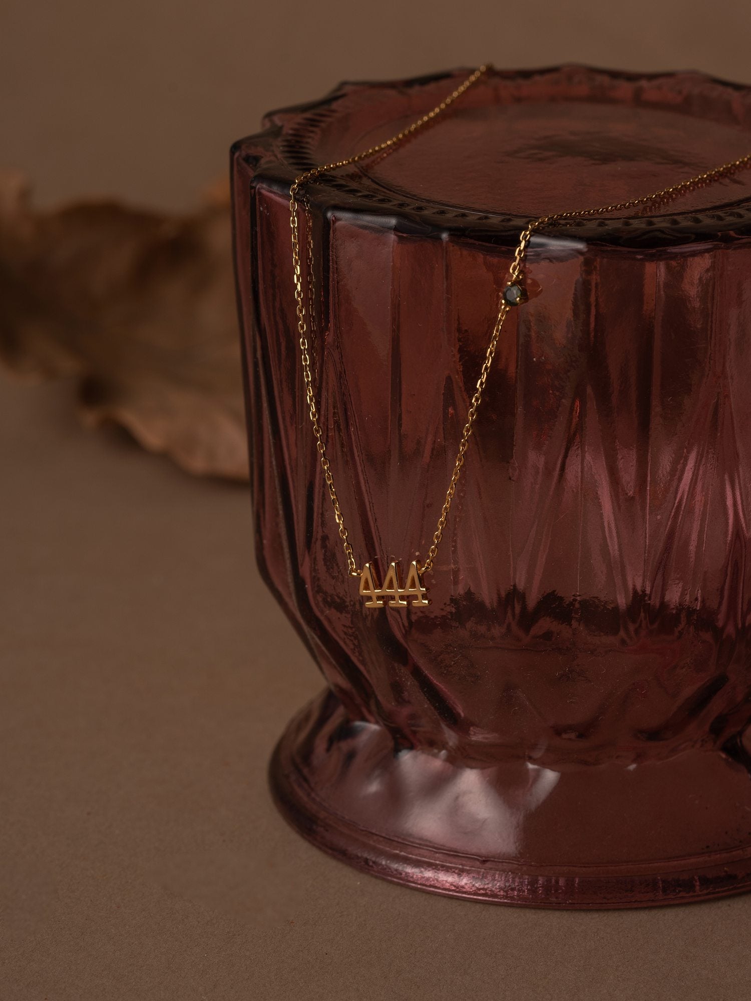 444 Angel Number Choker with Tourmaline - CAMELLIA