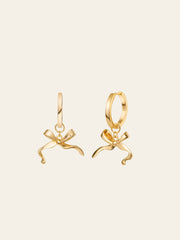 Bow Tie Earrings - CAMELLIA