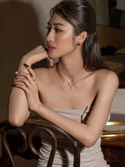 Petite Opal Necklace - CAMELLIA