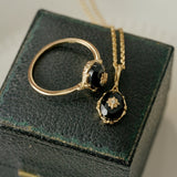 Noir Stella Onyx Ring - CAMELLIA 6