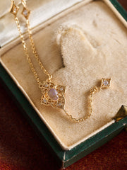 Aurielle Opal Long Necklace - CAMELLIA