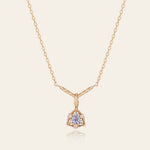 Astra Tanzanite Trilliant Necklace - CAMELLIA